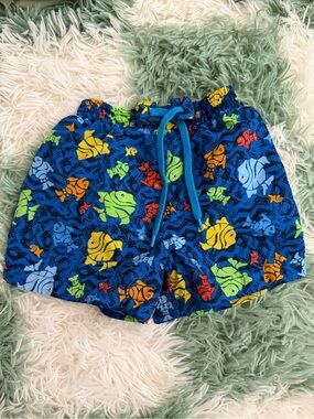 Healthtex Vintage Fish Print Swim Trunks 18M